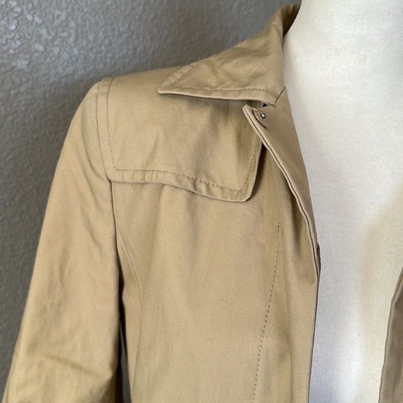 *Jcrew - size 10 - beige/tan trench coat - Picture 5 of 6